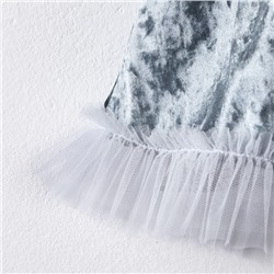 Платье для девочки KAFTAN «Куколка», рост 110-116, серо-голубое