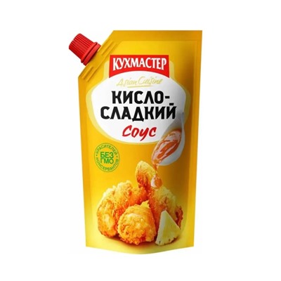 Соус КУХМАСТЕР Кисло-сладкий, 200 г (дой-пак)