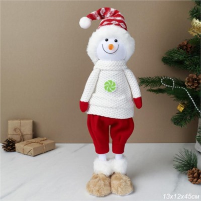 Новогоднее украшение Снеговик 45 см / AW-100 /уп 48/