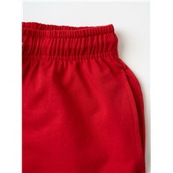 Комплект трикотажный для девочек: фуфайка (футболка), шорты