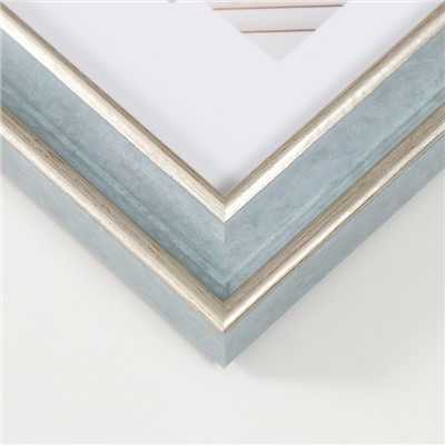 Фоторамка для фото 10×15 см «МИРАМ», пластик, морской, (пластиковый экран)