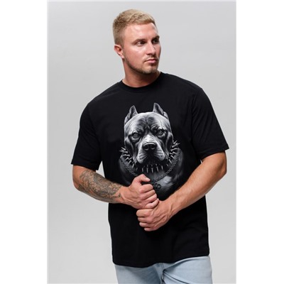 Футболка мужская 8500/1 (Черный_питбуль)