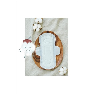 IT'S ME Прокладки женские гигиенические с крылышками / Slim Organic Cotton Pads Small, 230 мм, 2 капли, 12 шт. KRISTALLER, 1110076