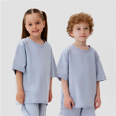 Футболка детская KAFTAN, размер 32 (110-116 см), серая