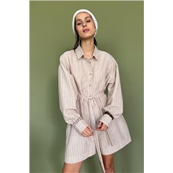 Комбинезон  MIX091/02/Бежевый, белый