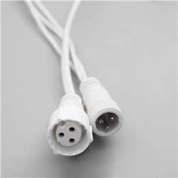 Гирлянда «Бахрома» 3 × 0.6 м, IP44, УМС, белая нить, 160 SMD-LED, свечение синее, 220 В