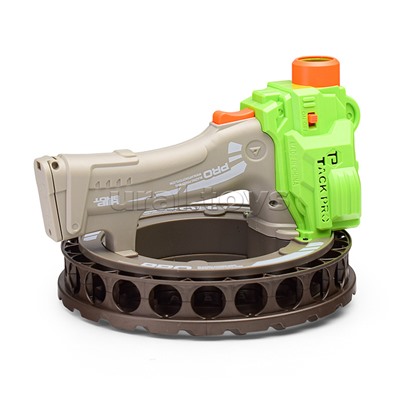 Бластер "Ярость" с мягкими пулями. в коробке