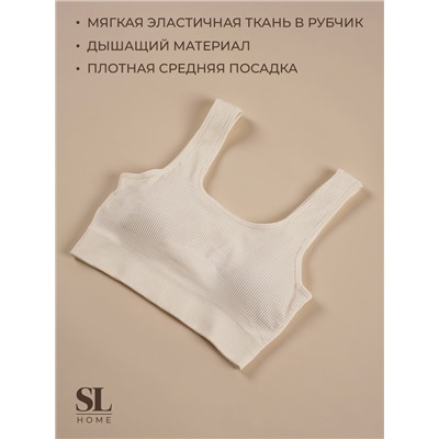 Топ спортивный женский Sima-Land Home, размер S, молочный