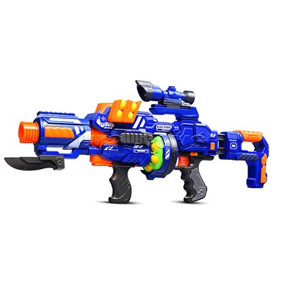 Автомат "Сражение" с мягкими шариками, в коробке