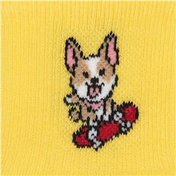 Omsa Носки OMSA kids   Calzino 21P73 с рисунком на резинке (Корги)