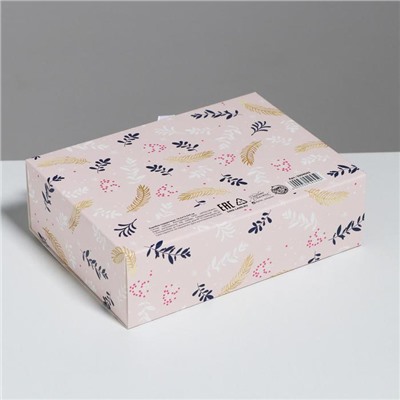 Коробка подарочная новогодняя складная «Новогодняя», 16.5×12×5 см, Новый год