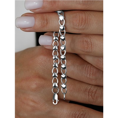 Браслет из серебра родированный 925 пробы 1-009р