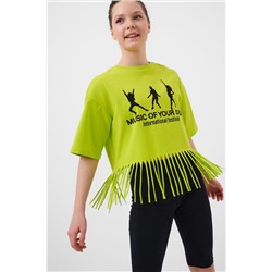 Комплект трикотажный для девочек: джемпер (футболка), брюки (легинсы укороченные) PLAYTODAY, 1243949