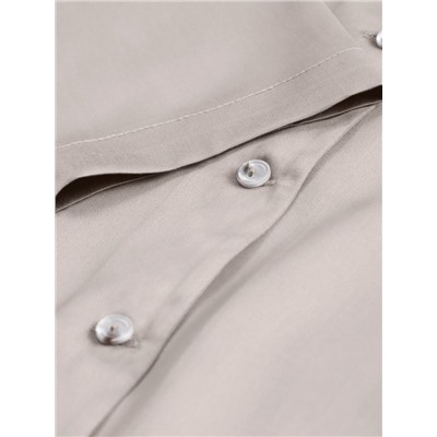 Пижама женская (рубашка, шорты) SL HOME Tensel Home, размер 52-54, серая