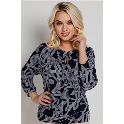 Блузка женская  1986/19/Темно-синий