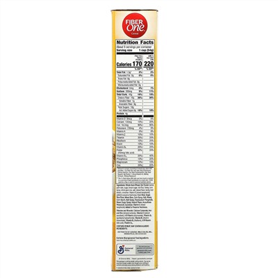 General Mills, Fiber One Cereal, Honey Clusters, 17.5 oz (496 g)