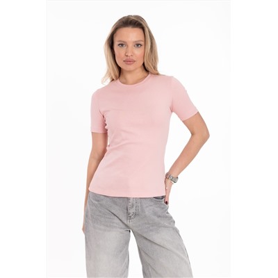 Футболка однотонная из рибаны М325371п