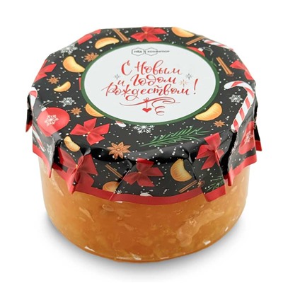 Конфитюр мандариновый "С Новым годом и Рождеством Новогоднее Волшебство" 260 гр.