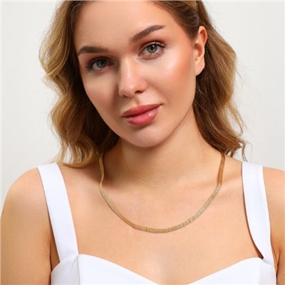 Цепочка на шею ювелирная бижутерия Итальянское золото (покрытие желтое 14к), арт.213.923