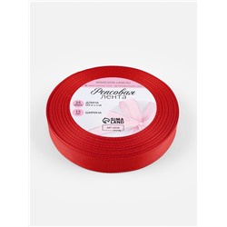Лента репсовая, 15 мм, 23±1 м, красная №26