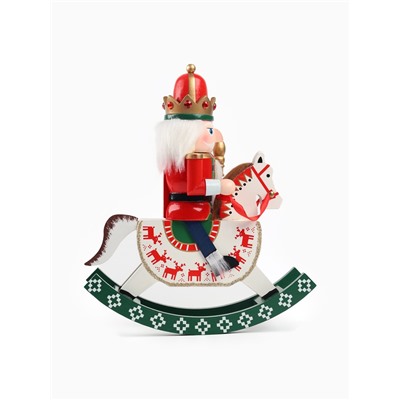 Фигурка из дерева «Щелкунчик на лошадке», 28 см