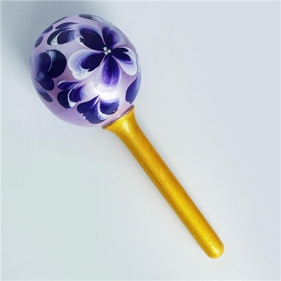 Маракас деревянный большой, музыкальная игрушка, МИКС 19×7.5 см