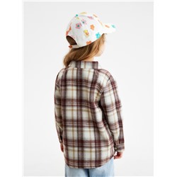 Рубашка детская фланелевая KAFTAN, размер 30 (98-104 см), коричневая