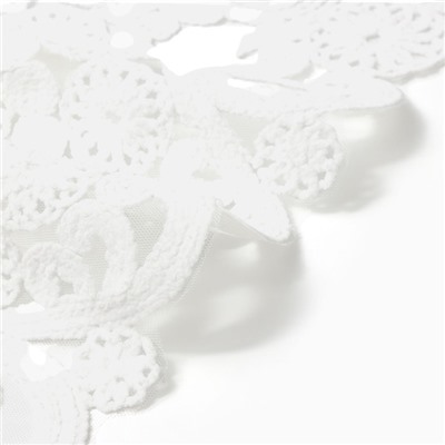 Дорожка на стол Этель ажурная, белая, 40×90 см, 100%п/э