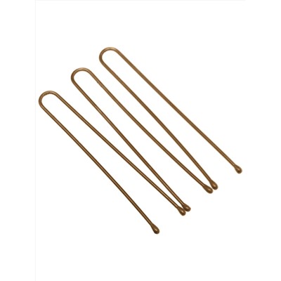 Dewal Шпильки для волос прямые SLT45P-3/60, 45 мм, коричневый, 60 шт. 27849