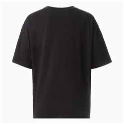 Футболка с кулиской женская MINAKU REGULAR FIT, чёрная, размер 44