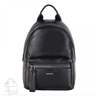 Рюкзак женский кожаный 99449 black Velina Fabbiano-Safenta/30