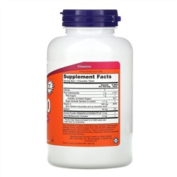 Now Foods, жевательный витамин C-500, со вкусом апельсинового сока, 100 таблеток