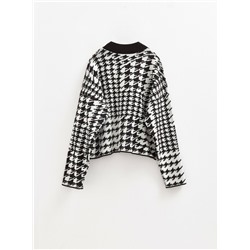 Вязаные джемперы CONTE Джемпер объемного силуэта с жаккардовым переплетением LDK 23103