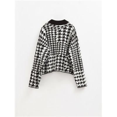 Вязаные джемперы CONTE Джемпер объемного силуэта с жаккардовым переплетением LDK 23103