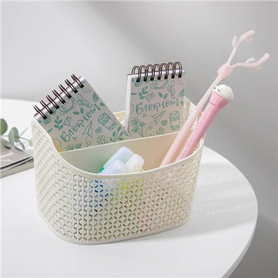 Корзина для хранения, 5 отделений, 18.3×14.2×11.7 см, цвет МИКС