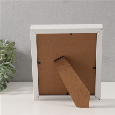 Фоторамка для фото 10×15 см с паспарту «Аллегра», МДФ, белая, 2×18×23 см