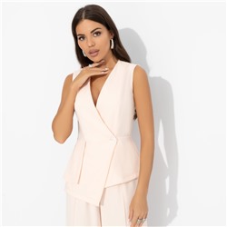 Жилет с эффектом многослойности, Стильный лидер (peach)