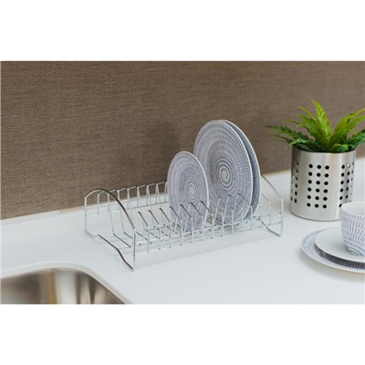 Сушилка для посуды Доляна, 28.5×20×10 см, хромированная