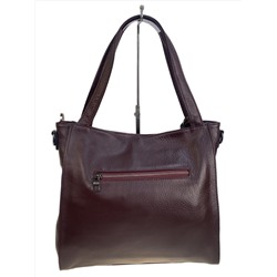 Женская сумка из натуральной кожи, цвет бордовый