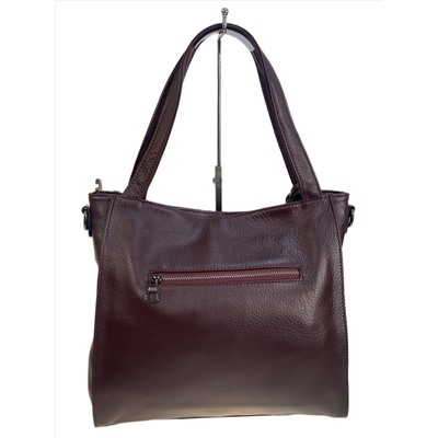 Женская сумка из натуральной кожи, цвет бордовый