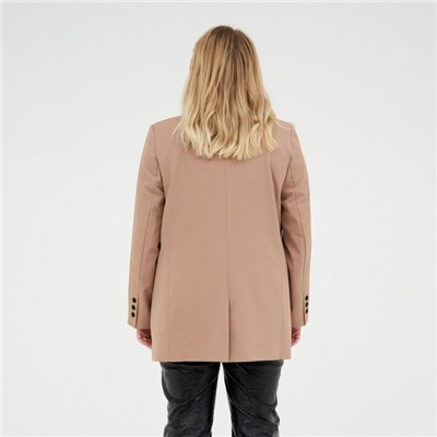 Пиджак женский MIST plus-size, размер 52, бежевый