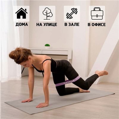 Набор фитнес-резинок ONLYTOP Shine: нагрузка 10, 14, 22 кг, 3 шт., 30×5 см