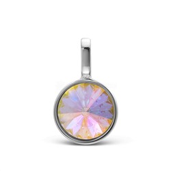 Подвеска из серебра с кристаллом Swarovski Северное сияние родированная 925 пробы CP-6906-5-SER