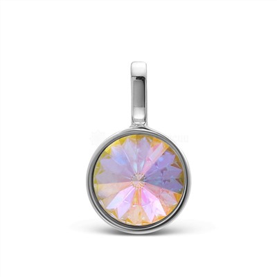 Подвеска из серебра с кристаллом Swarovski Северное сияние родированная 925 пробы CP-6906-5-SER