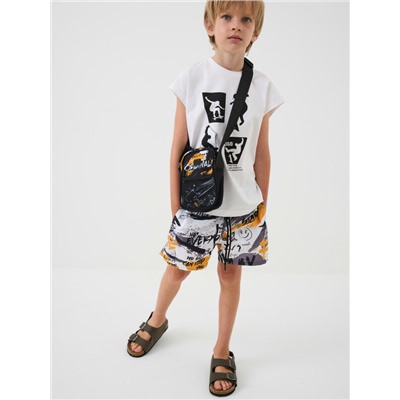 Шорты текстильные плавательные для мальчиков, средней длины