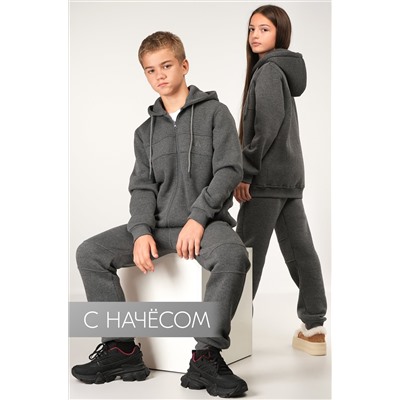 Теплый детский костюм из футера трехнитки с начесом Happyfox