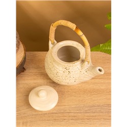 Чайник заварочный«Камень 2», 16×12×16 см, керамика, бежевый в крошку