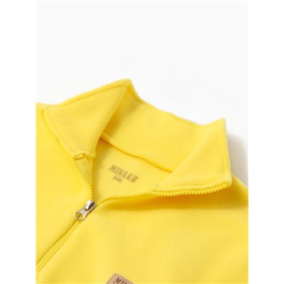 Костюм флисовый детский (худи, брюки) MINAKU цвет жёлтый, рост 110 см