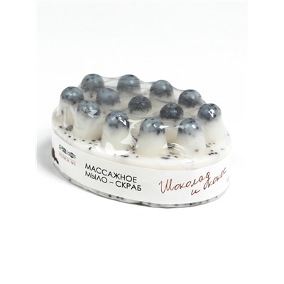 Мыло массажное со скрабом «Шоколад и кокос», 100 г, Добропаровъ