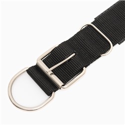 Ошейник «Комфорт», 60×4 см, ОШ 45-55 см, комбинированный, чёрный